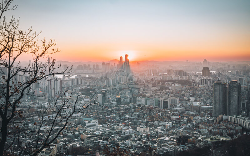 sunset seoul